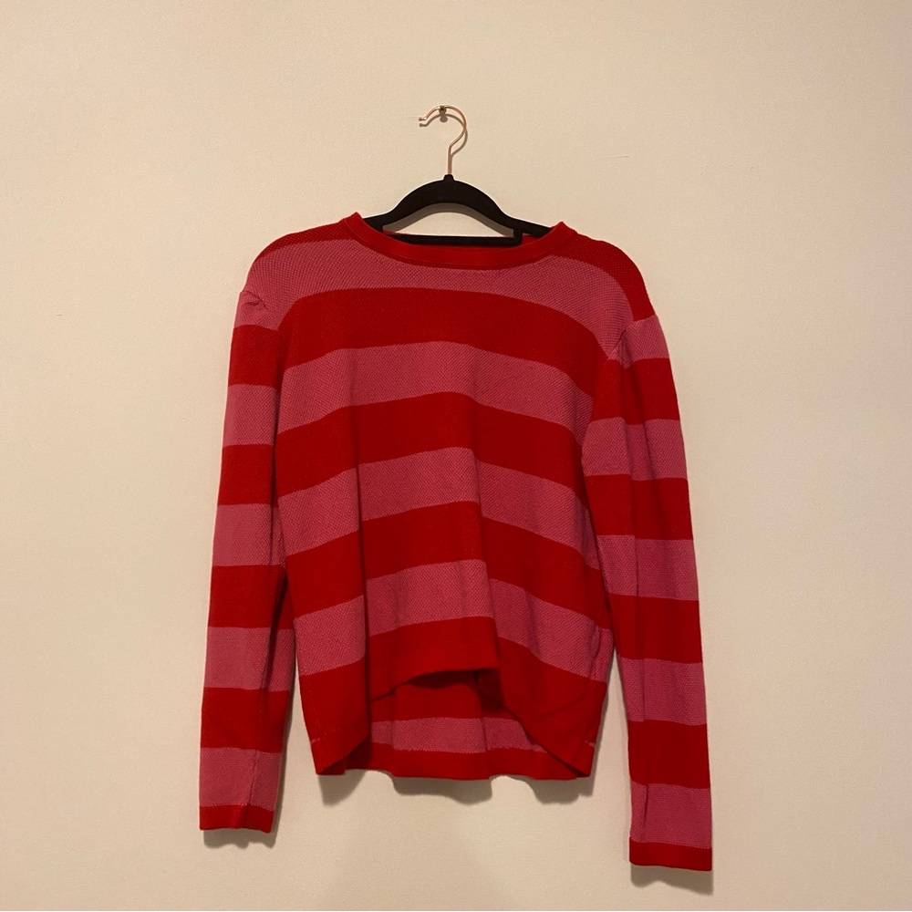 Compañia Fantastica Small Red Pink Striped Sweater - Picture 9 of 9